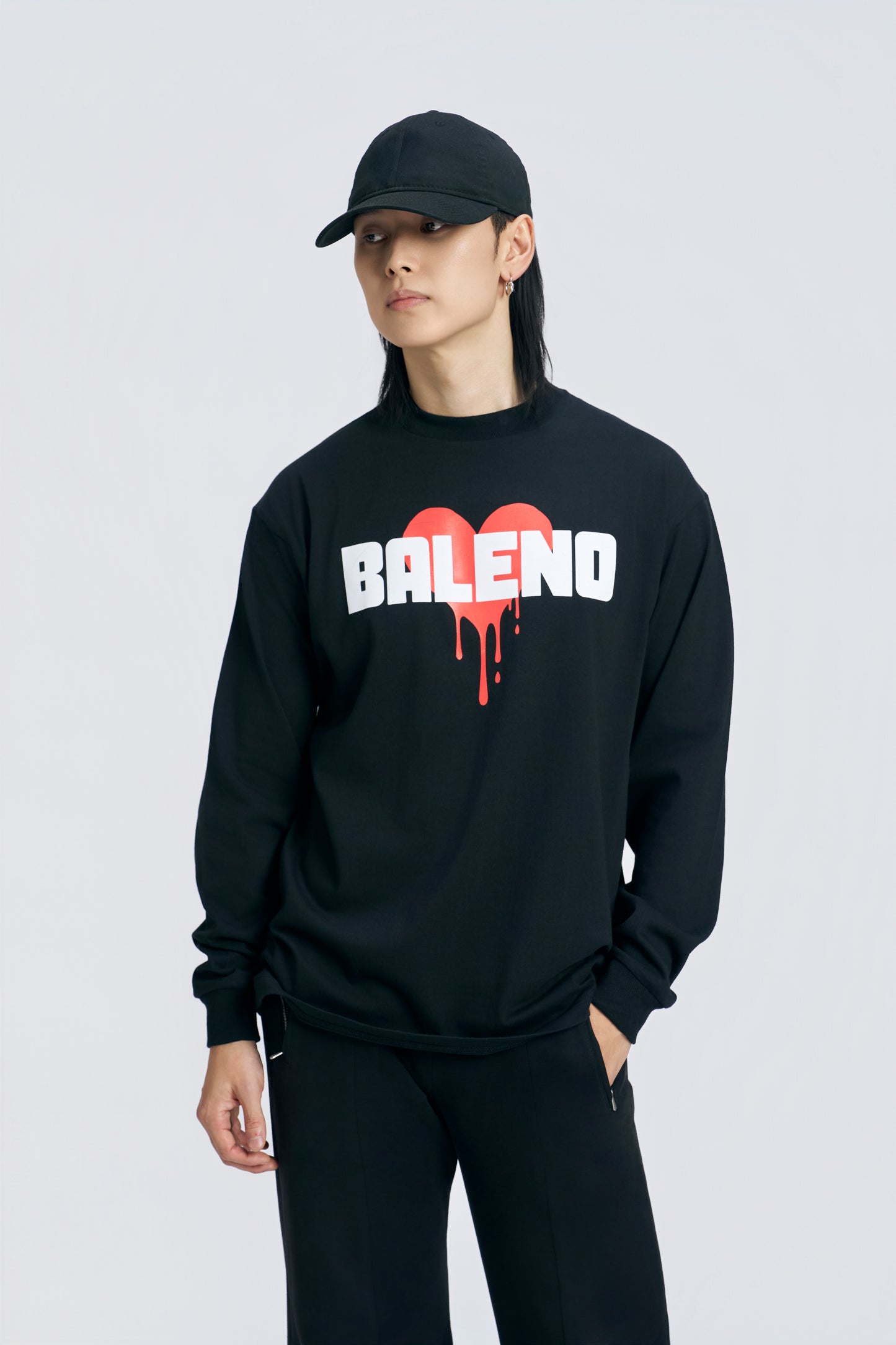 Baleno Drip Heart Long Sleeve T-shirt